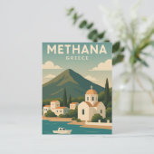 Methana Griekenland minimalistisch Briefkaart (Staand voorkant)