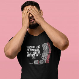 Methode in waanzin: minimalistisch backstage theat t-shirt