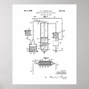 Methode voor het kunstmatig ruwen van whisky poster