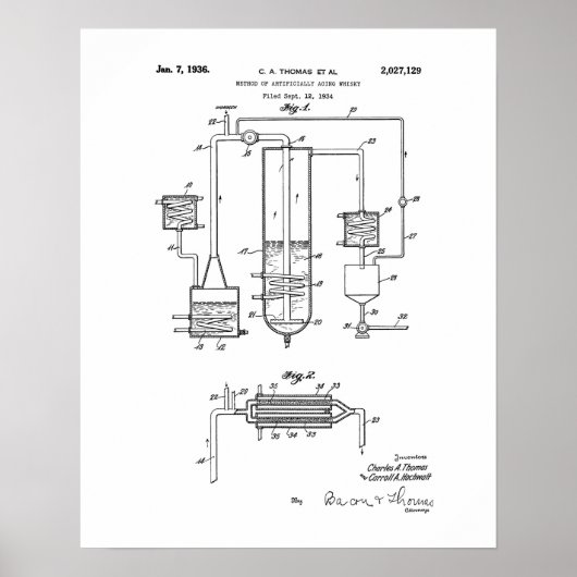 Methode voor het kunstmatig ruwen van whisky poster (Voorkant)