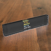 Methode voor Madness Engineer Mechanic Coder Naambordje (Zijkant)