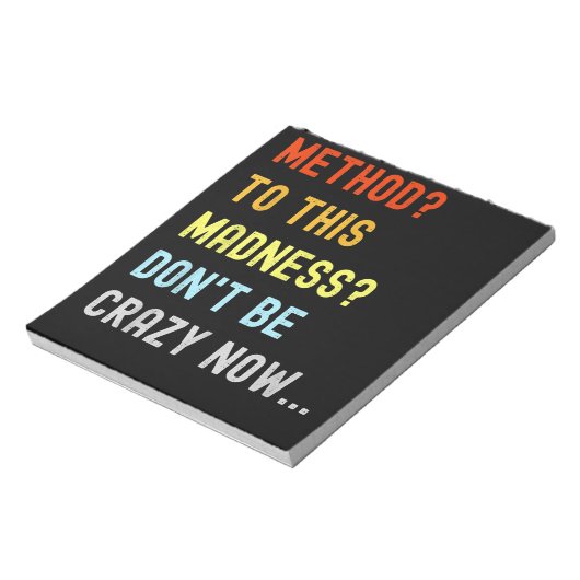 Methode voor Madness Engineer Mechanic Coder Notitieblok (Linkerzijde)