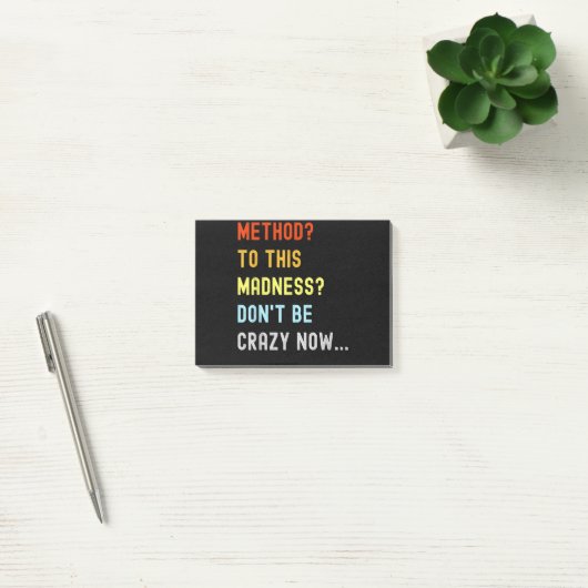 Methode voor Madness Engineer Mechanic Coder Post-it® Notes (Kantoor)