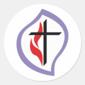 METHODE VROUWEN RONDE STICKER (Voorkant)