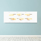 Methoden om bogen te spannen Kyudo Boogschieten Yu Canvas Afdruk (Insitu (Houten vloer))