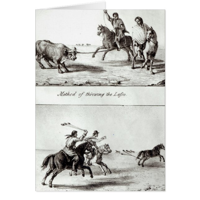 Methoden voor het gooien van de lasso en de Bolas (Voorkant)