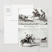 Methoden voor het gooien van de lasso en de Bolas Briefkaart (Voorkant / Achterkant)