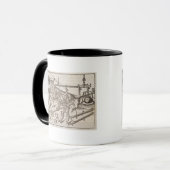 Methoden voor het verplaatsen van stenen blokken, mok (Voorkant links)