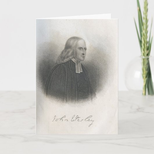 Methodist stichter van John Wesley Kaart (Voorkant)