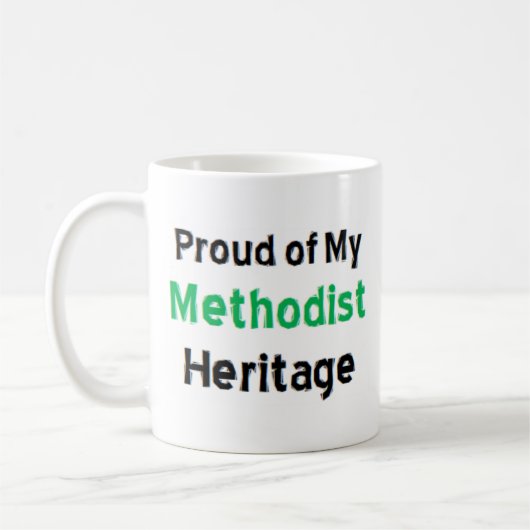 methodistische erfgoed koffiemok (Links)