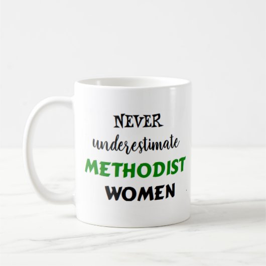 methodistische vrouwen koffiemok (Links)