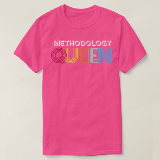 Methodologische koningin t-shirt (Design voorkant)