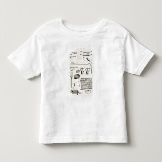 Meting van het tuinggereedschap van de "Encycloop" Kinder Shirts (Voorkant)