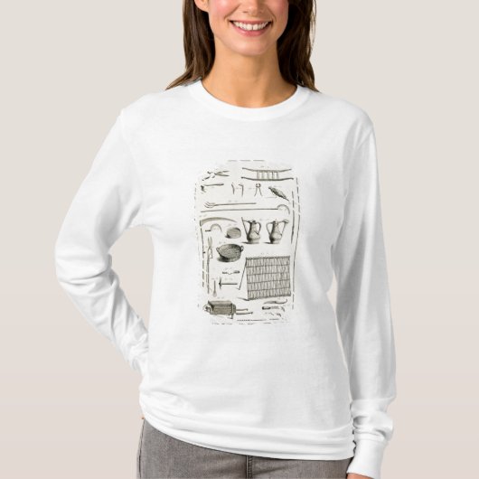 Meting van het tuinggereedschap van de "Encycloop" T-shirt (Voorkant)