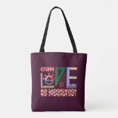 Metingen van liefde tote bag (Achterkant)