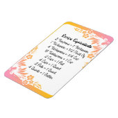 Metingsequivalenten Bloemenkoelkastmagneet Magneet (Linkerzijde)