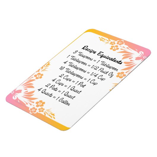 Metingsequivalenten Bloemenkoelkastmagneet Magneet (Linkerzijde)