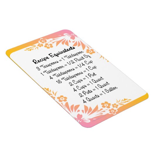 Metingsequivalenten Bloemenkoelkastmagneet Magneet (Rechterzijde)