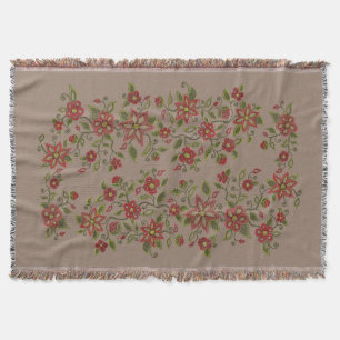 Metis Art Blanket Native BeadingThrow Blankets Deken