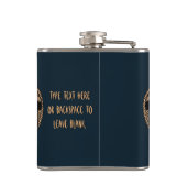 Metis Art Flask Custom Metis Rebellion Flag Flask Heupfles (Achterkant)