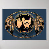 Metis Art Poster Metis Rebellion Wolf Print Poster (Voorkant)