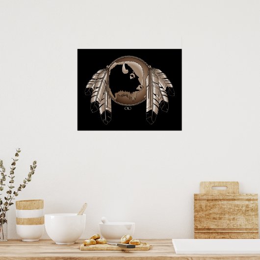 Metis Art Poster Spirit Animal Inative Print Poste (Keuken)