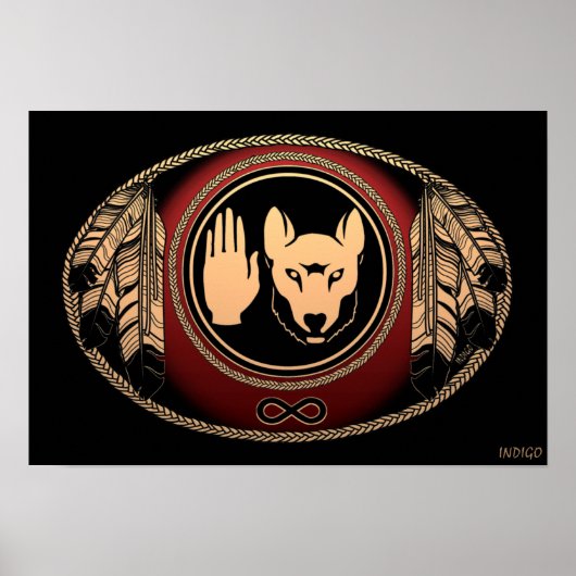 Metis Art Poster Spirit Animal Inative Print Poste (Voorkant)