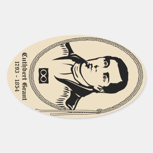 Metis Art Sticker First Nation Leader Sticker (Voorkant)