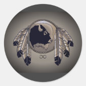 Metis Art Stickers Inative Spirit Buffalo Stickers (Voorkant)