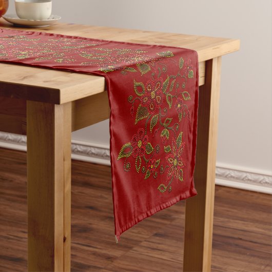 Metis Art Table Runner Native Beading Decor Korte Tafelloper (Voorbeeld)