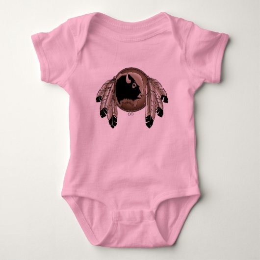 Metis Baby Shirten First Nations Art Baby Shirt (Voorkant)