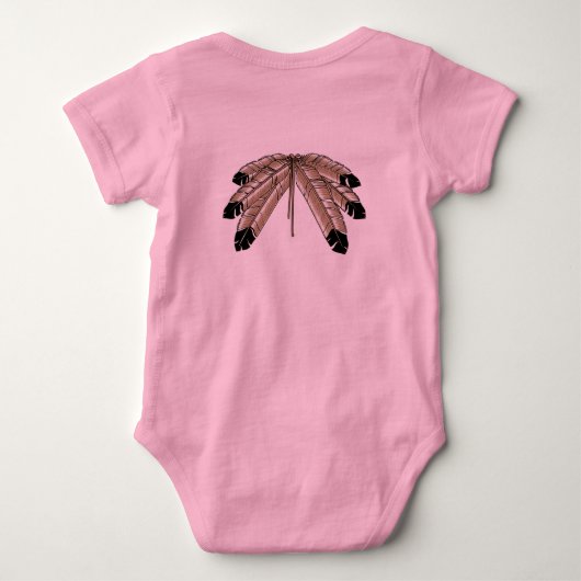 Metis Baby Shirten First Nations Art Baby Shirt (Achterkant)