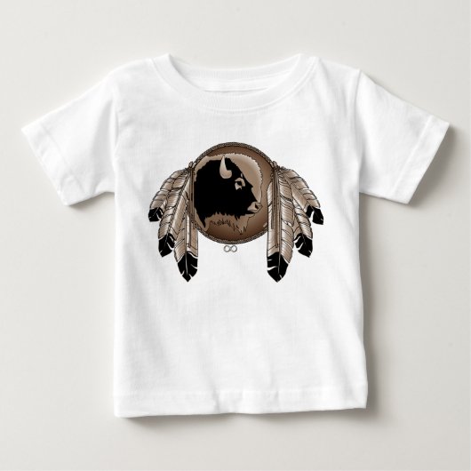 Metis Baby Shirten Native Wildlife Art Baby (Voorkant)