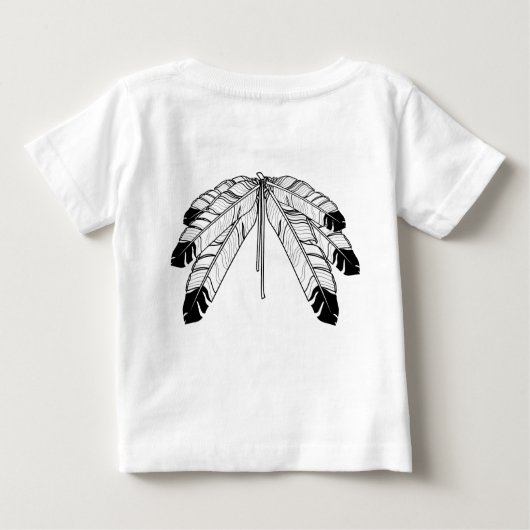 Metis Baby Shirten Native Wildlife Art Baby (Achterkant)
