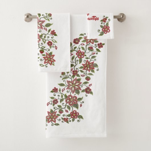 Metis Beading Bath-handdoeken stelt standaard kuns Bad Handdoek (Insitu)