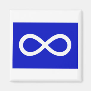 Métis Blue Flag Magneet
