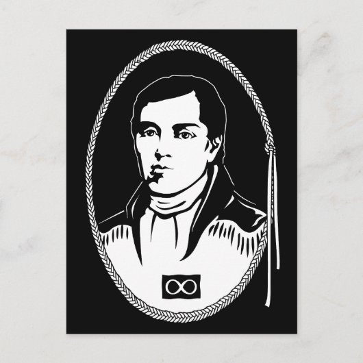 Metis Briefkaarten First Metis Leader Postards (Voorkant)