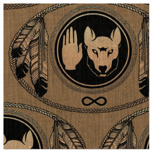 Metis Fabric Metis Flag Fabric Native Wolf Fabric Stof