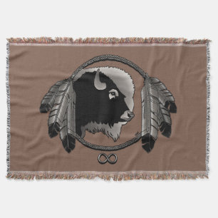 Metis First Nation Blanket Spirit Animals Thun Deken