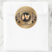 Metis Flag Art Stickers First Nations Wolf Gifts (Tas)