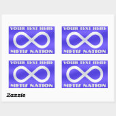 Metis Flag Art Stickers Gepersonaliseerde Metis St (Vel)