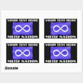 Metis Flag Art Stickers Gepersonaliseerde Metis St (Vel)