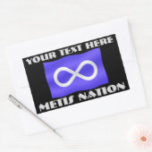 Metis Flag Art Stickers Gepersonaliseerde Metis St (Envelop)