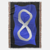 Metis Flag Blanket First Nations Thans Blankets Bl Deken (Voorkant Verticaal)