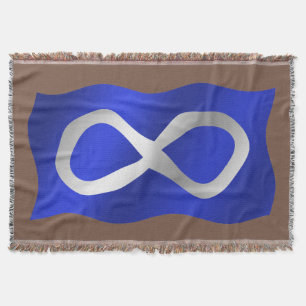 Metis Flag Blanket First Nations Thellemmers Deken