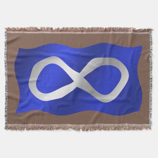 Metis Flag Blanket First Nations Thellemmers Deken (Voorkant)
