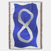 Metis Flag Blanket First Nations Thellemmers Deken (Voorkant Verticaal)