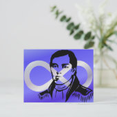 Metis Flag Briefkaarten First Metis Leader Postard (Staand voorkant)