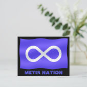 Metis Flag Briefkaarten Metis First Nations Cards (Staand voorkant)