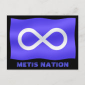 Metis Flag Briefkaarten Metis First Nations Cards (Voorkant)